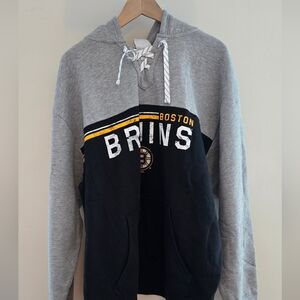 NHL Boston Bruins Gray and Black Sweater